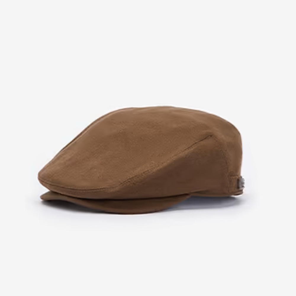 Barbour Brown Wool Driver Cap - Men's Accessory - Picture 2 of 6